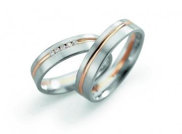 Trauringe Weissgold von Fischer 06 05327/050